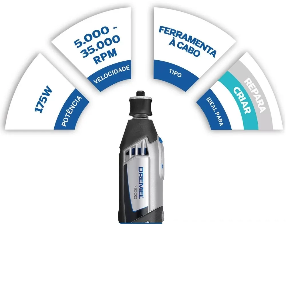 Micro Retifica 220V 175W Dremel 4000