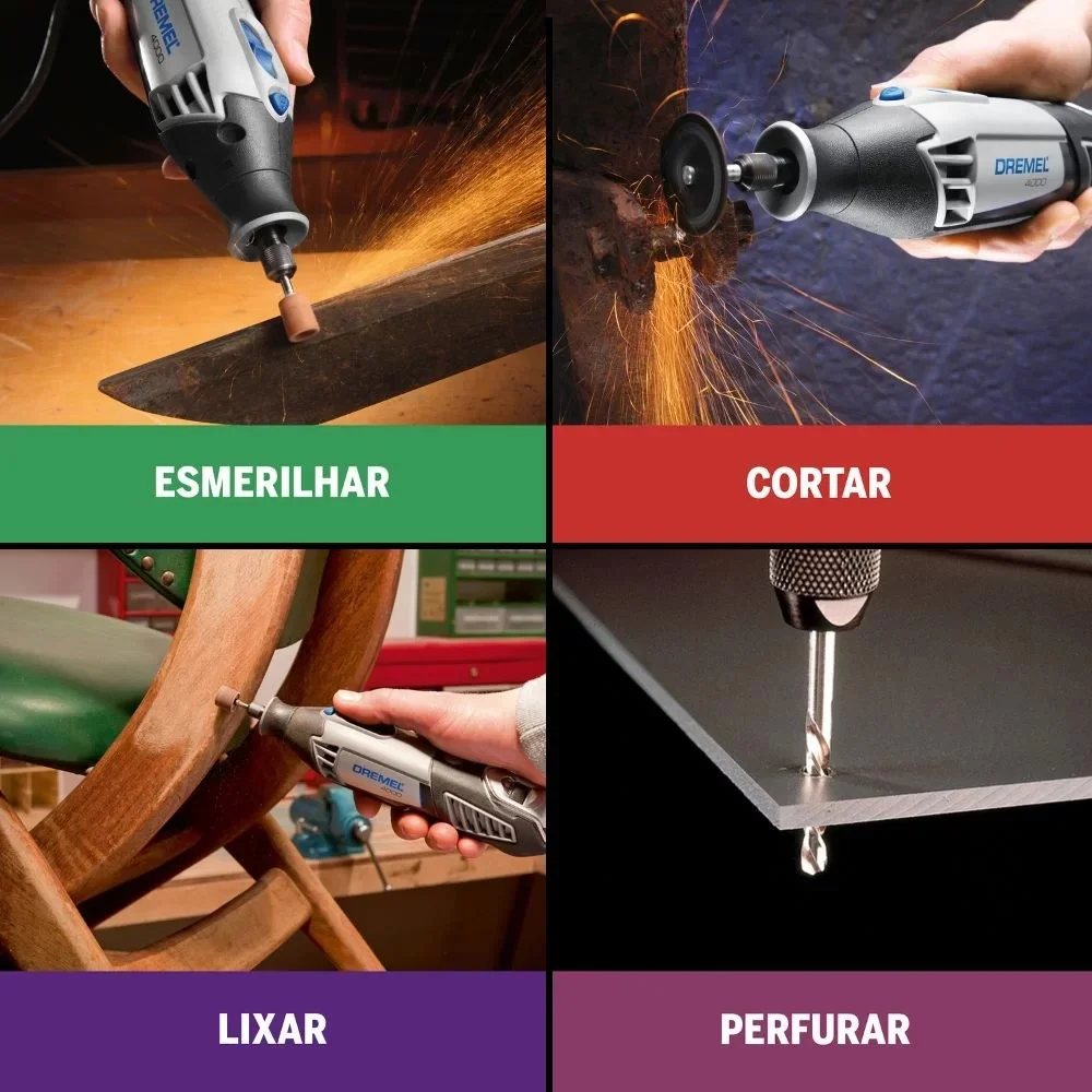 Micro Retifica 220V 175W Dremel 4000