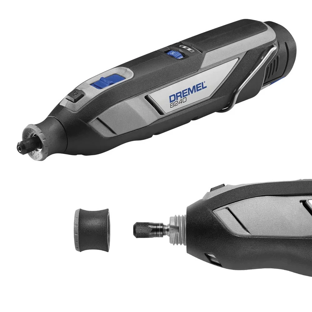 Micro Retifica a Bateria 12V Com Carregador e 2 Baterias 2AH Bivolt Dremel 8240