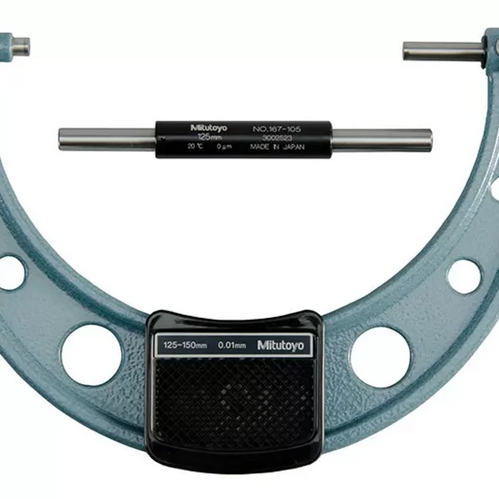 Micrometro Externo com Catraca Graduacao 0,01MM 125 A 150MM Mitutoyo 10314210