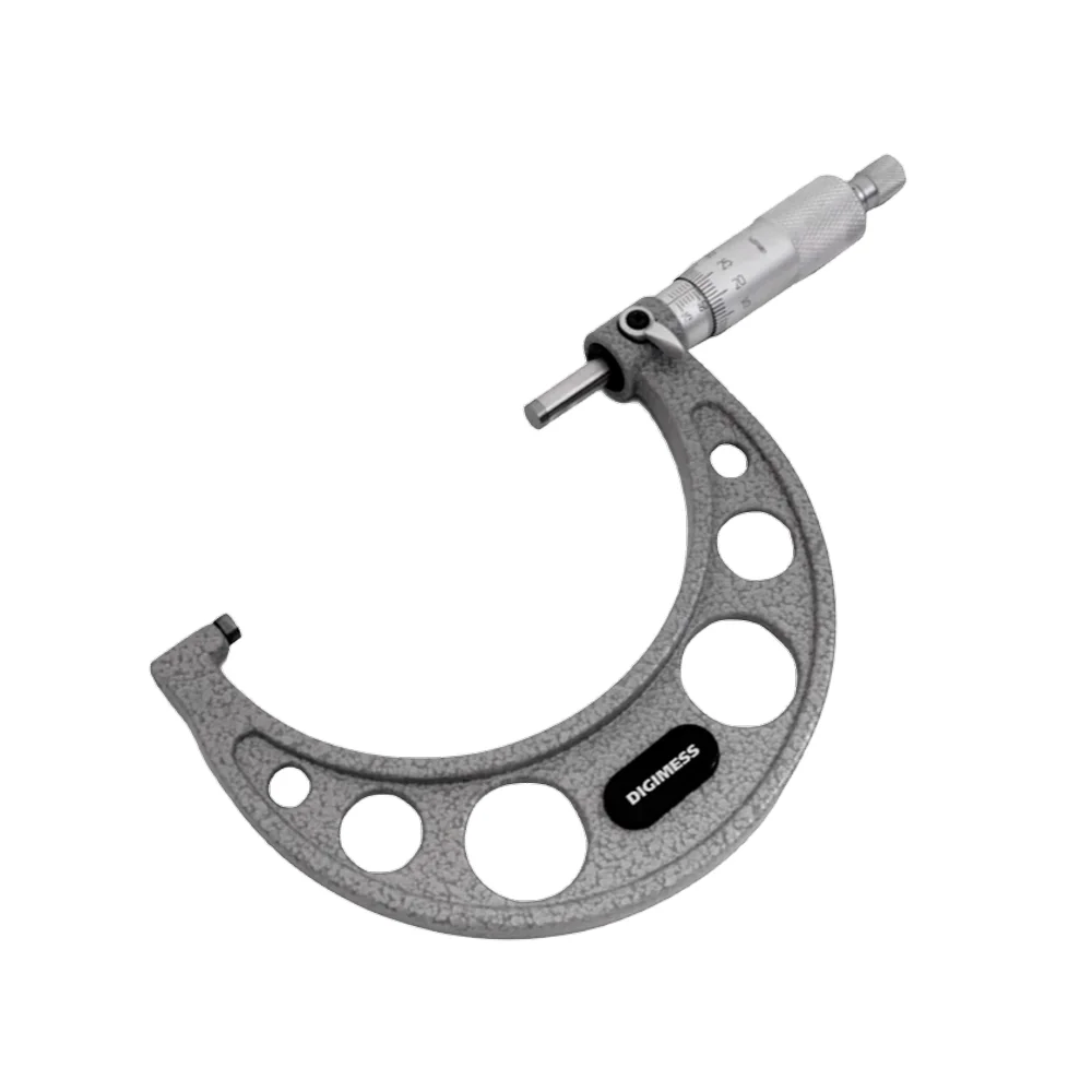 Micrometro Externo com Catraca Graduacao 0,01MM Arco Em Ferro Fundido 125 A 150MM Digimess 110105