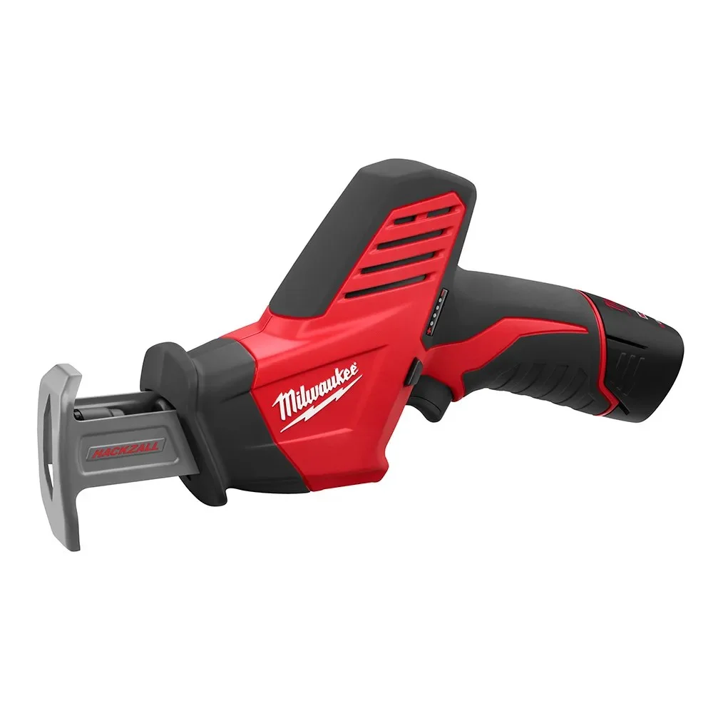Mini Serra Sabre a Bateria 12V Com Bolsa Carregador e 1 Bateria 2AH Bivolt Milwaukee 2420-159N