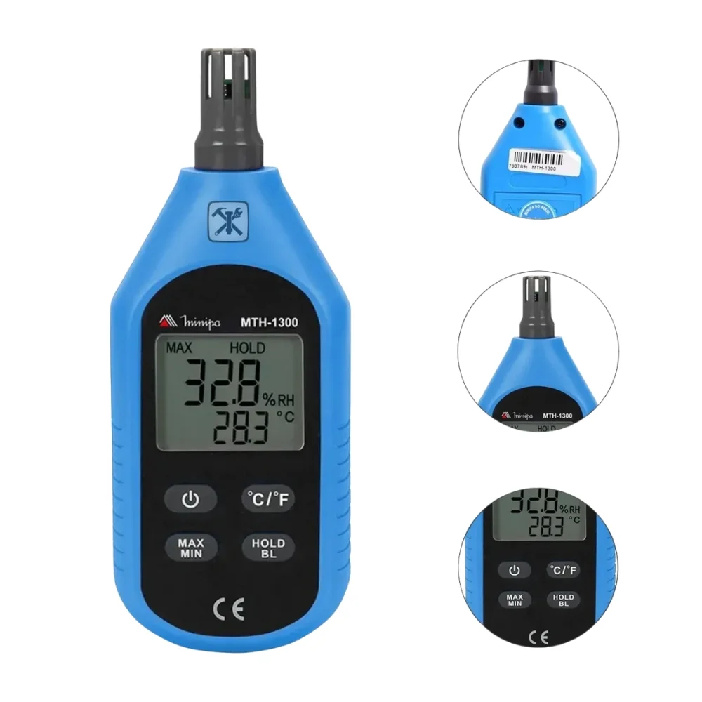 Mini Termo-Higrometro Digital -10A60 CELSIUS Minipa MTH-1300