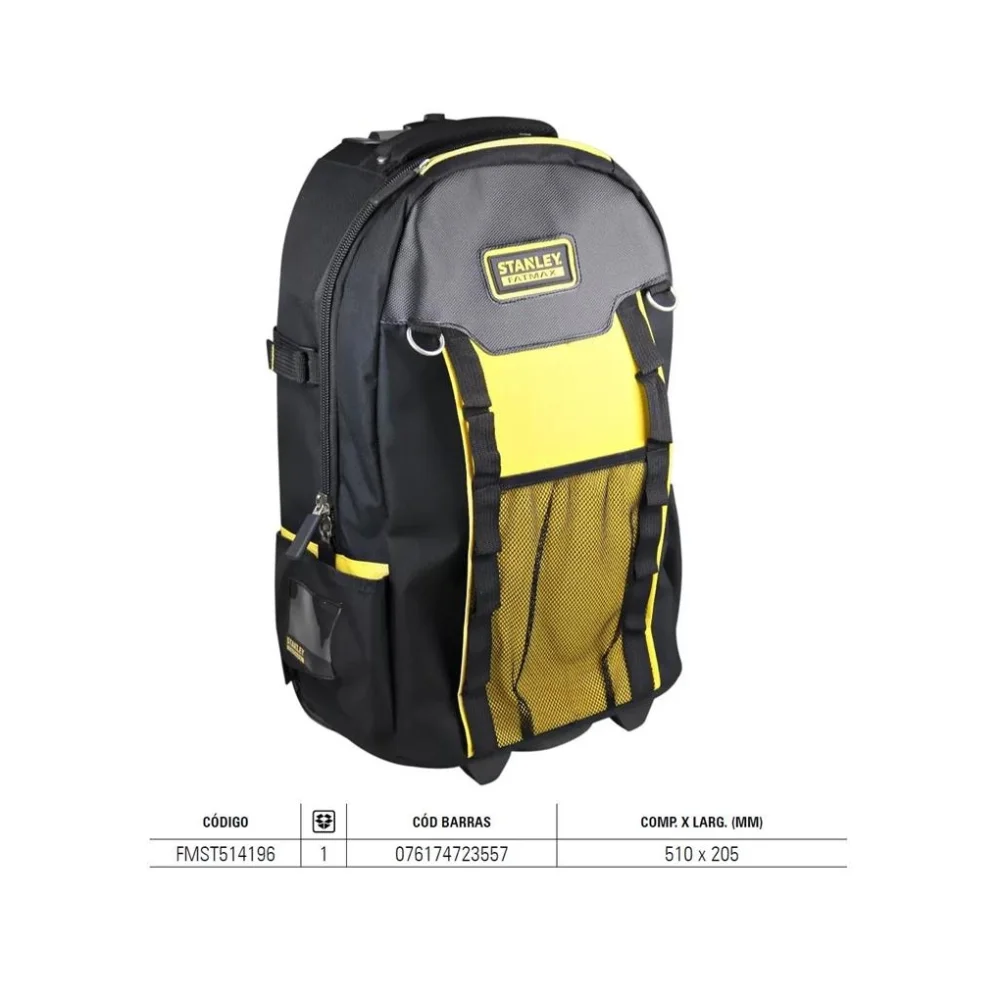 Mochila para Ferramentas Com Rodas e Puxador de 2 Estagios 20" Stanley FMST514196