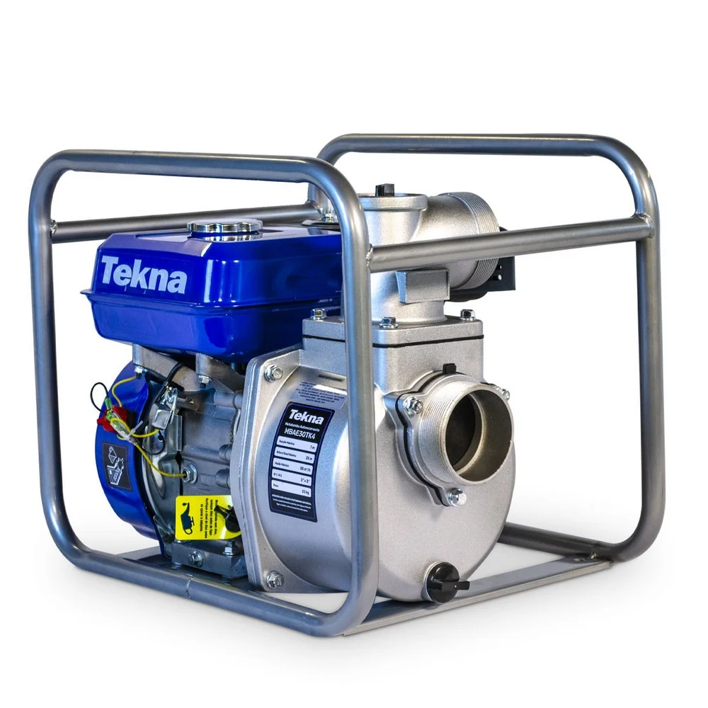 Motobomba a Gasolina Auto-Escorvante 3" 55M3/H Partida Manual 6,5HP Tekna MBAE30TK4