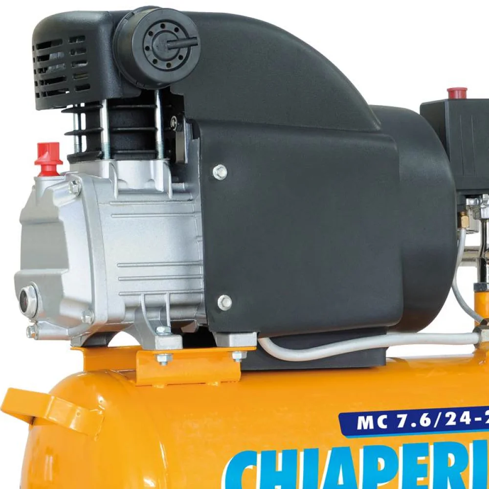 Motocompressor de Ar 2HP 21 Litros 120 Libras com Rodizio 7,6PCM 220V Chiaperini MC7,6/21L