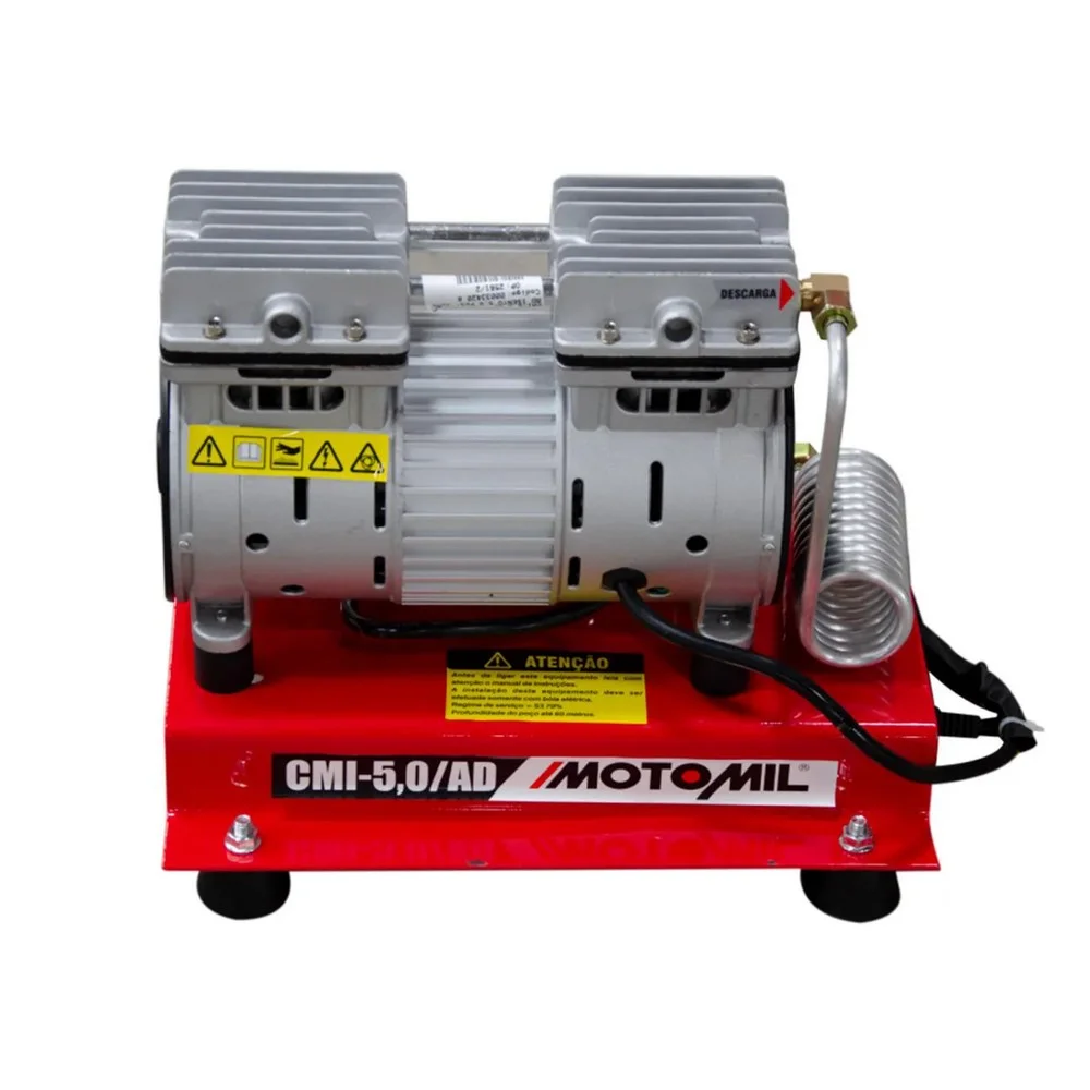 Motocompressor de Ar Direto Para Poco Artesiano 1HP 120 Libras 5PCM 220V Motomil CMI-5.0 AD