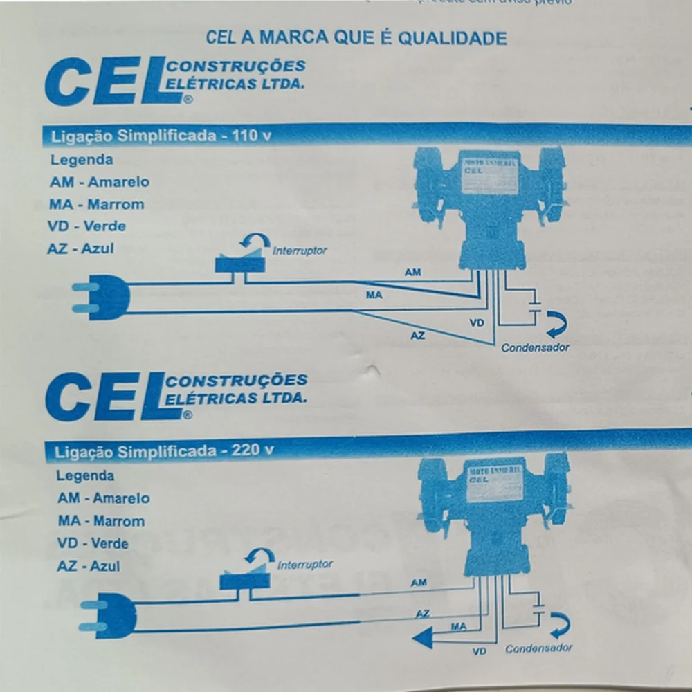 Motoesmeril de Bancada 6" Bivolt Cel 23000