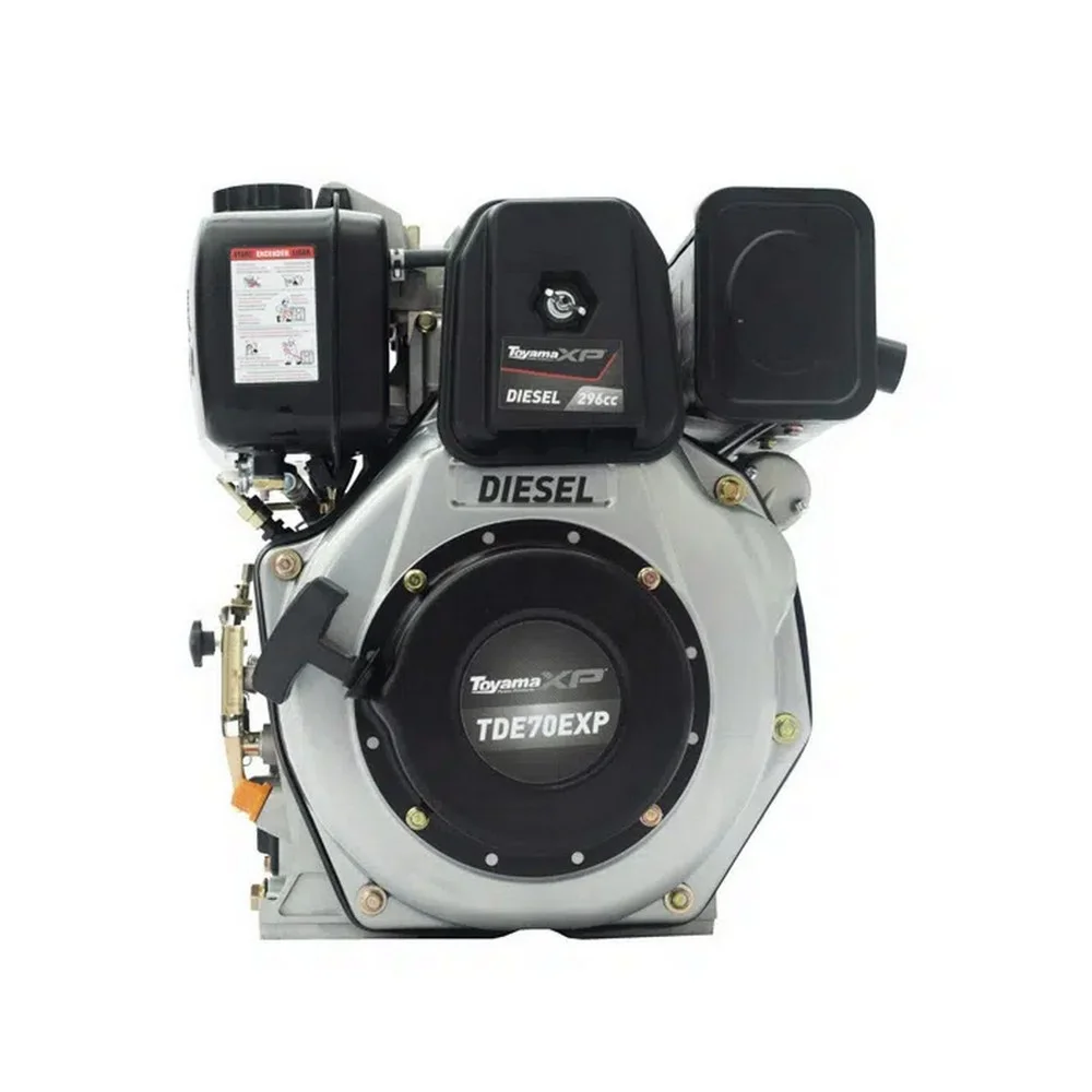 Motor a Diesel Partida Eletrica e Manual 296CC 7HP-4T Toyama TDE70EXP
