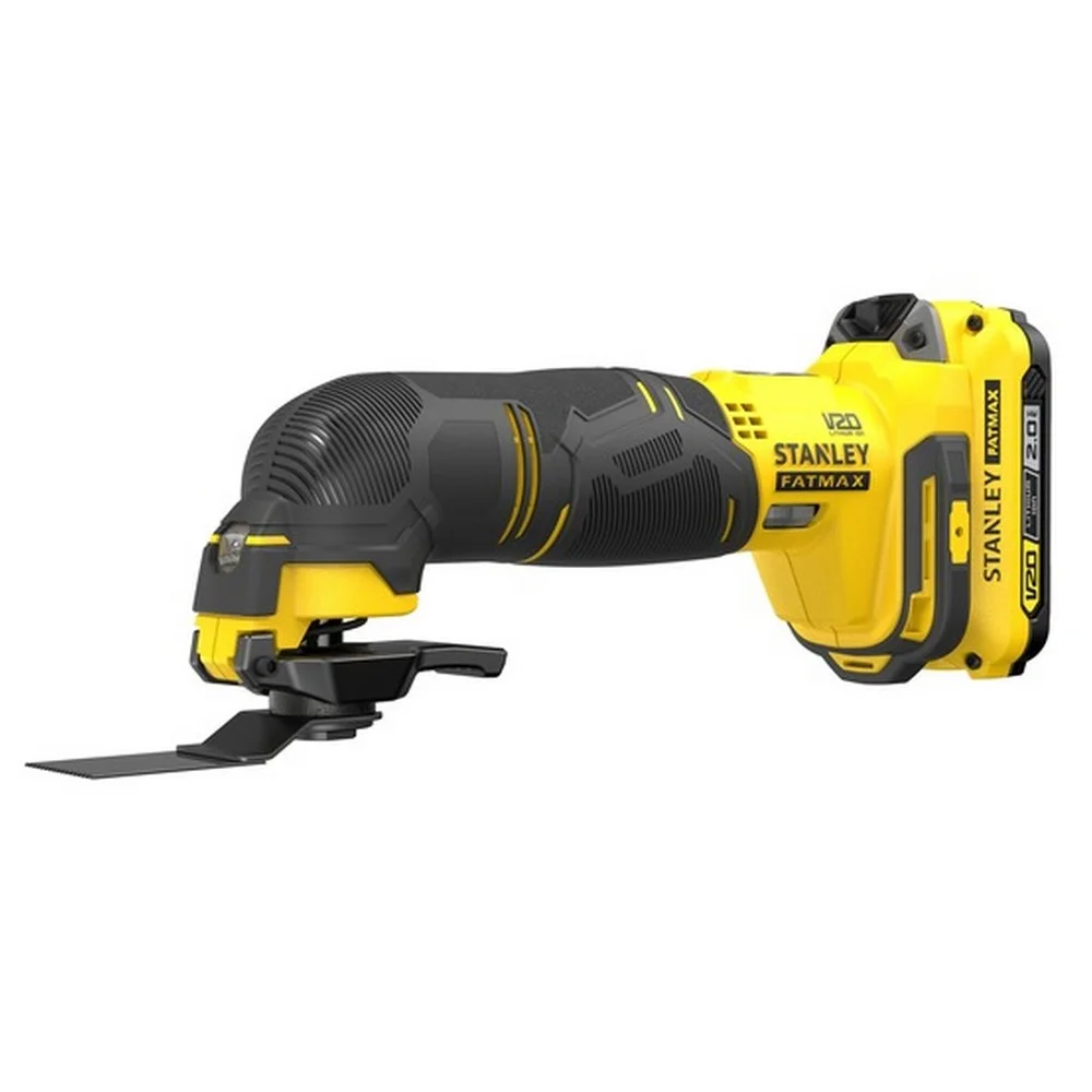 Multiferramenta Oscilante a Bateria 20V Max Maleta Carrgador 1 Bateria 2AH e 9 Acessorios Bivolt Stanley SCT500D1K-BR