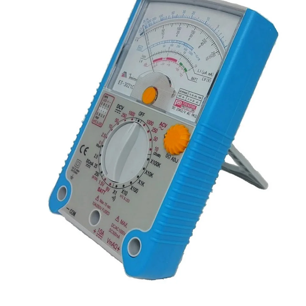 Multimetro Analogico 1000V AC/DC CAT.III 500V 10A-200MOHMS Minipa ET-3021C