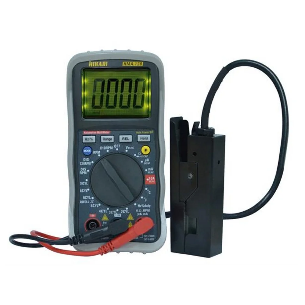 Multimetro Automotivo 600V AC/DC CAT.II 1000V 10A-40M OHMS Hikari HMA-120