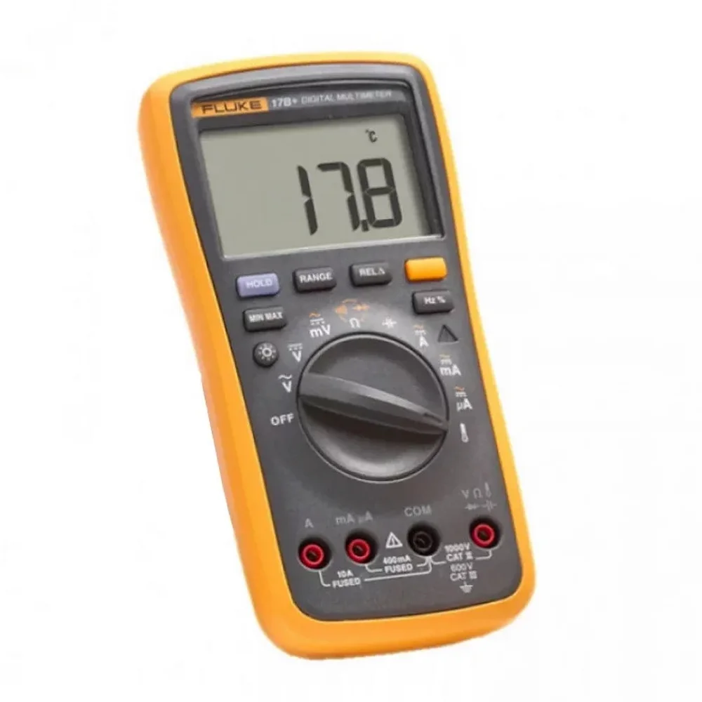 Multimetro Digital 1000V AC/DC CAT.III 10A-40M OHMS Fluke 17B+