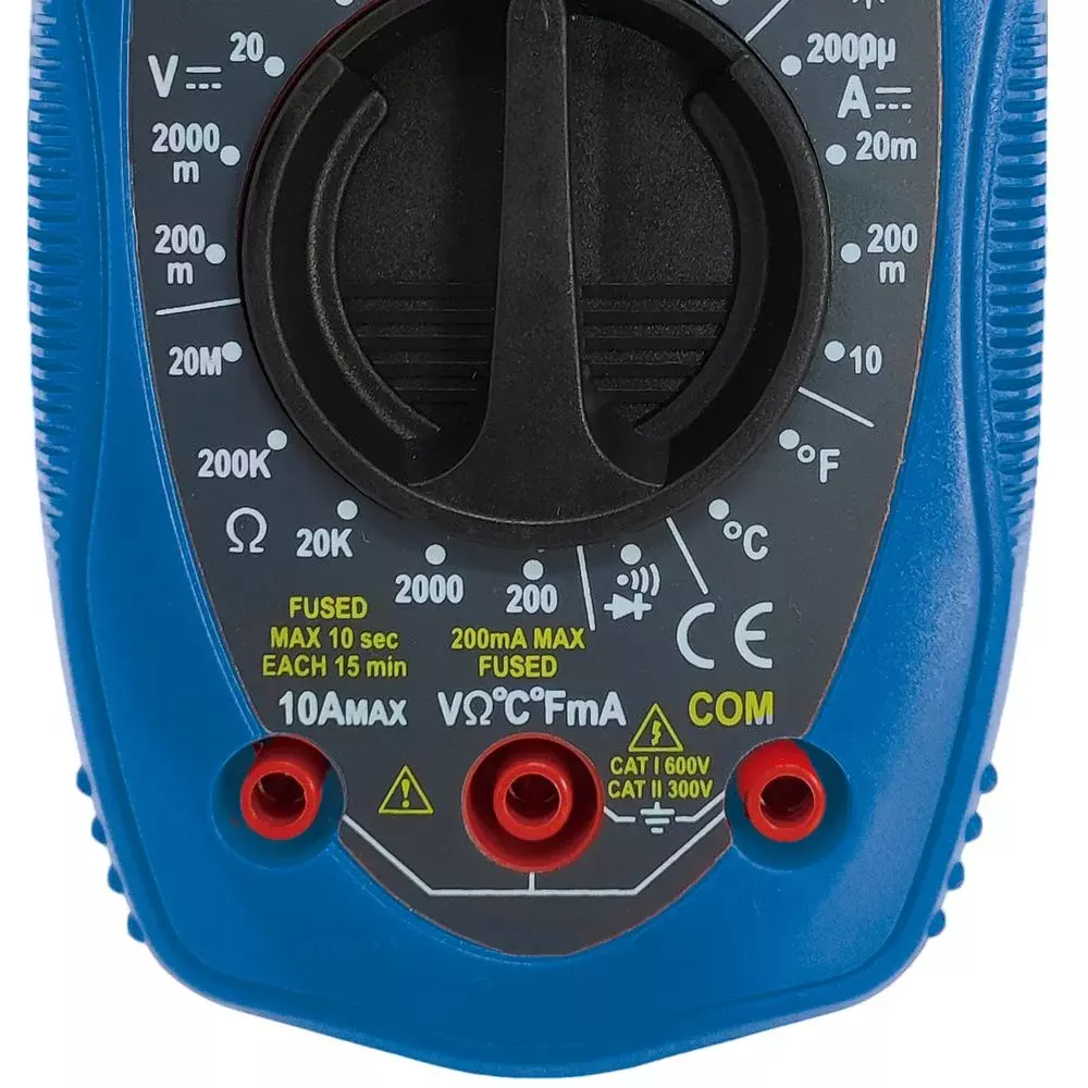 Multimetro Digital 500V AC/DC CAT.II 300V 10A-20M OHMS Minipa ET-1400A