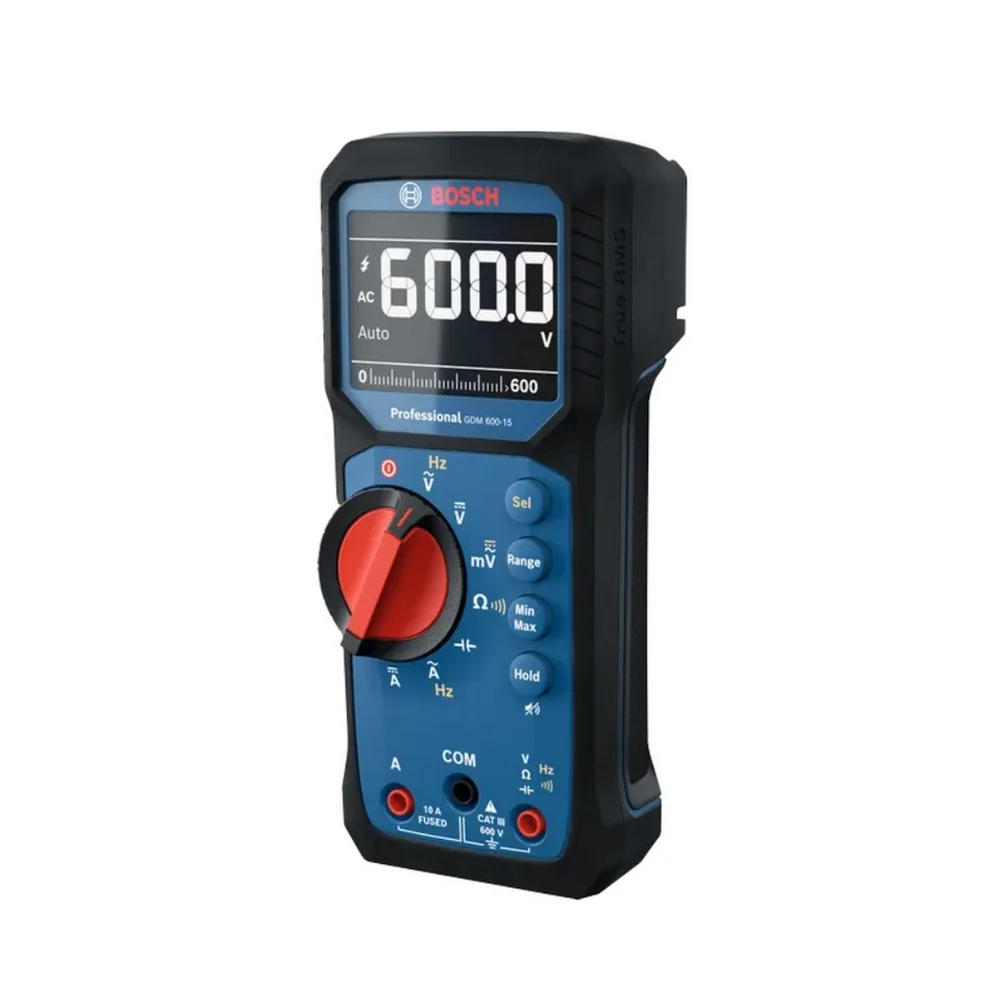 Multimetro Digital 600V AC/DC CAT.III 10A Bosch GDM 600-15