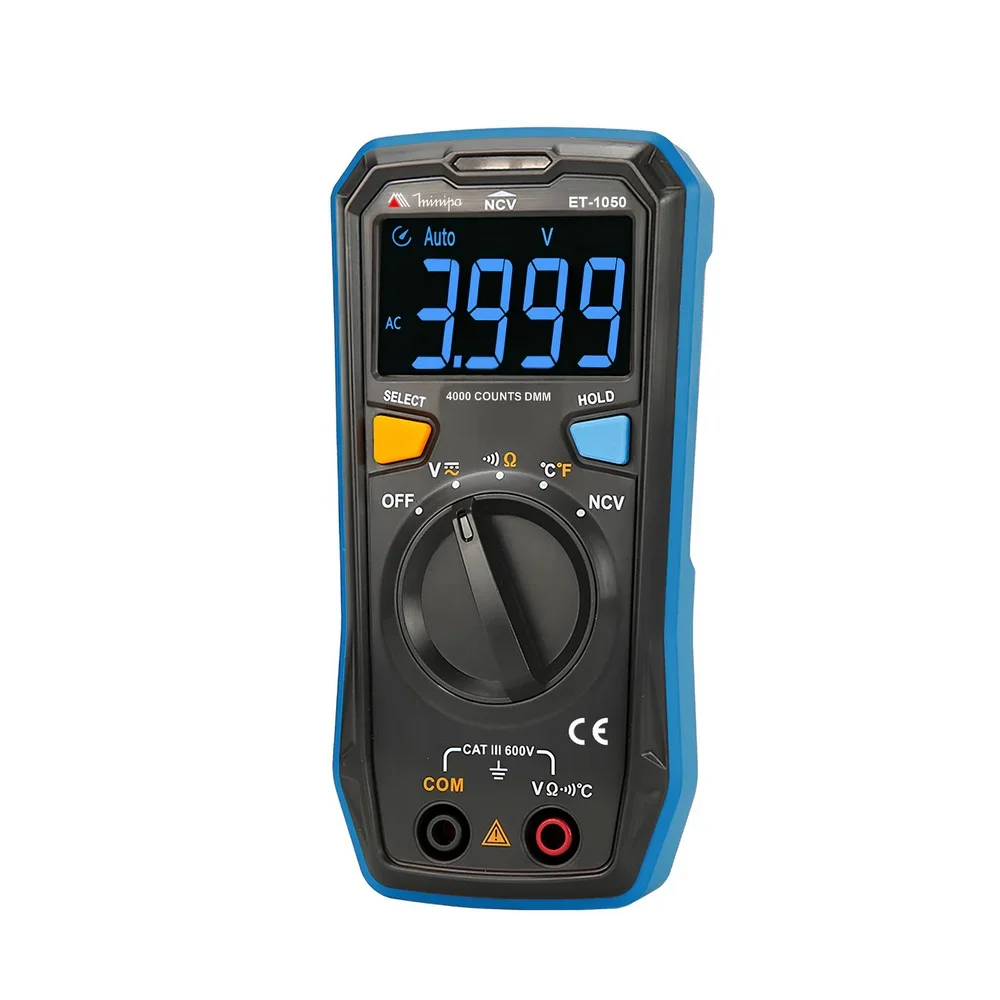 Multimetro Digital 600V AC/DC CAT.III 20M OHMS Minipa ET-1050