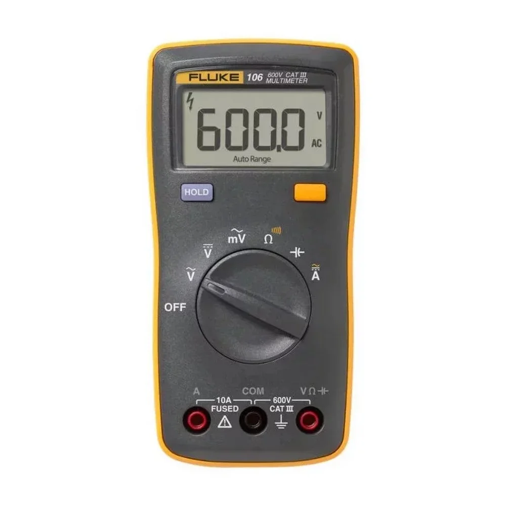 Multimetro Digital 600V CA/CC CAT.III 10A-40M OHMS Fluke 106