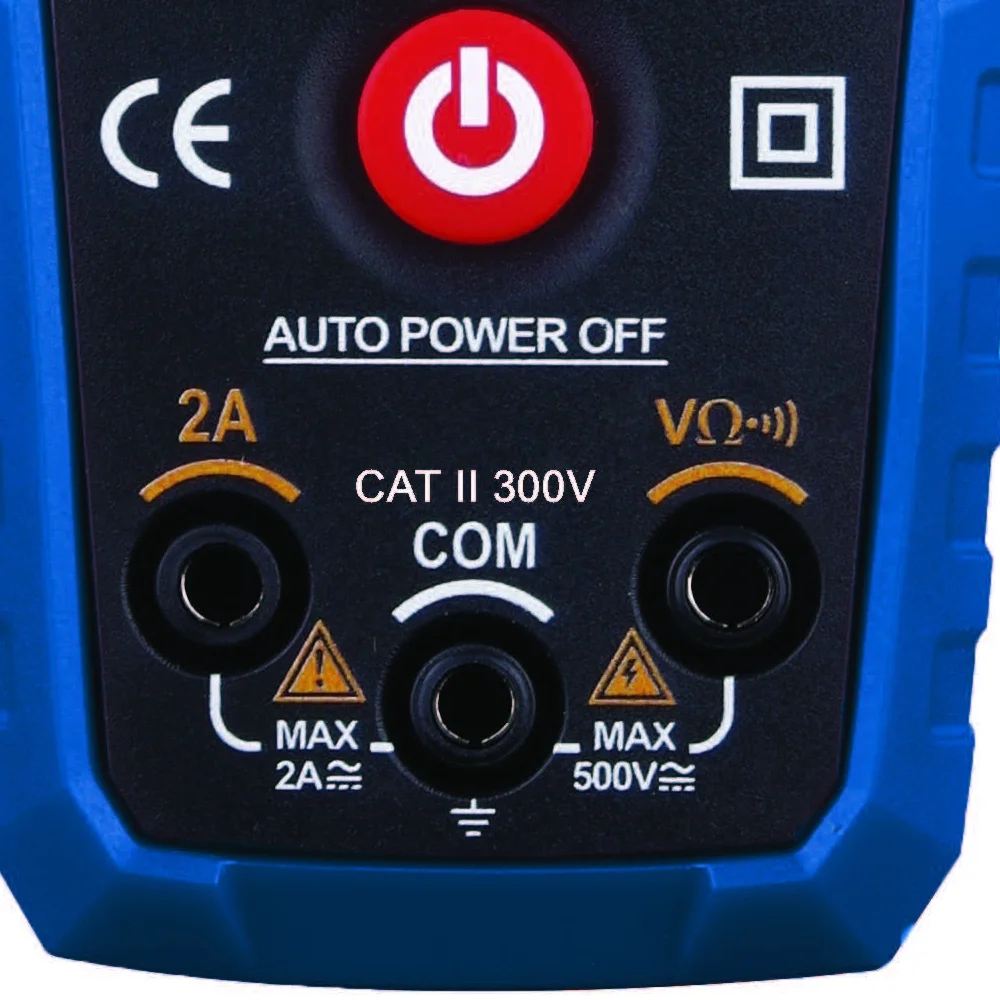 Multimetro Digital Smart True RMS AC 500V AC/DC CAT.II 300V 2A-20M OHMS Minipa SM-1000