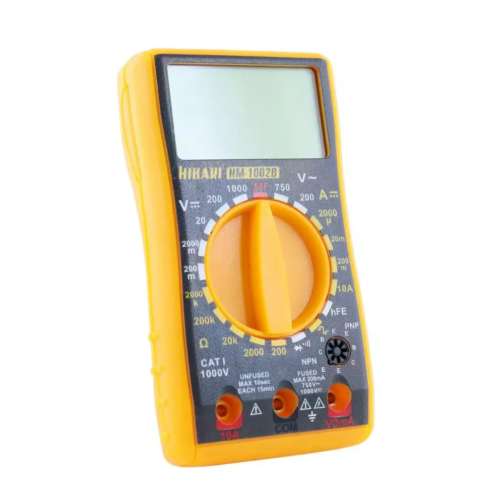 Multimetro Digital 750V AC 1000V DC CAT.I 10A-2000K OHMS Hikari HM-1002B