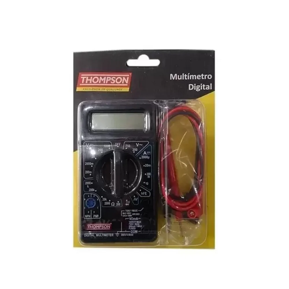 Multimetro Digital 750V AC CAT.II 10A-2000K OHMS Thompson 880