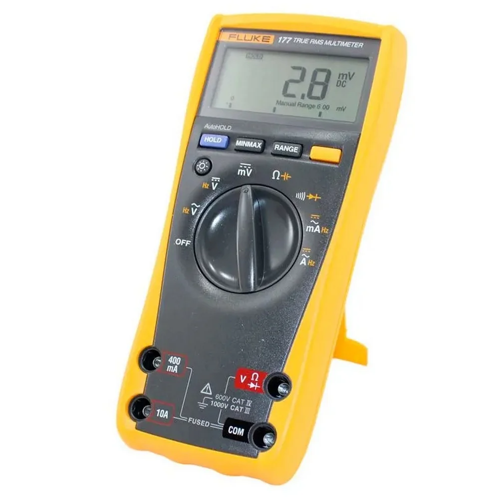Multimetro Digital True Rms 1000V CA/CC CAT.III 10A-50M OHMS Fluke 177