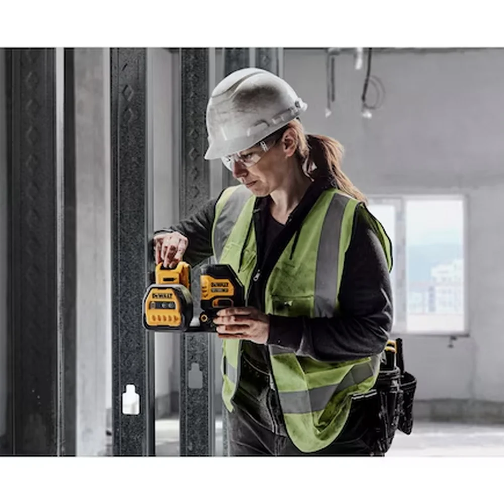 Nivel a Laser 2 Linhas Verdes a Bateria 12/20V Com Maleta Sem Carregador e Bateria 85M Dewalt DCLE34020GB