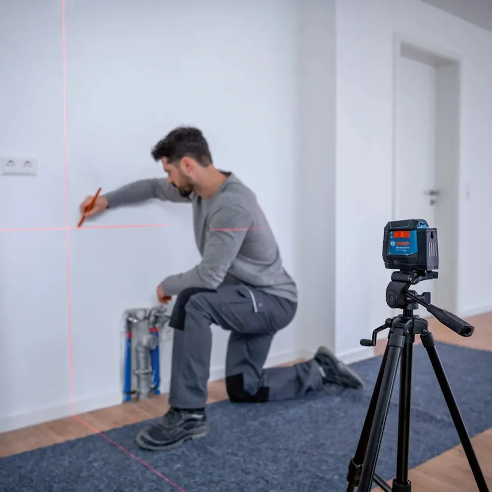 Nivel a Laser de 2 Linhas Vermelhas 12M Bosch GLL 12-22