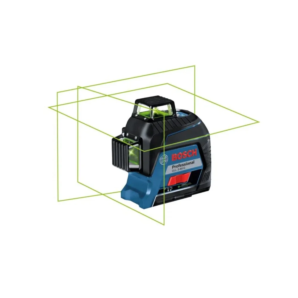 Nivel a Laser de 3 Linhas Verdes Automatico com Maleta 120M Bosch GLL 3 80G