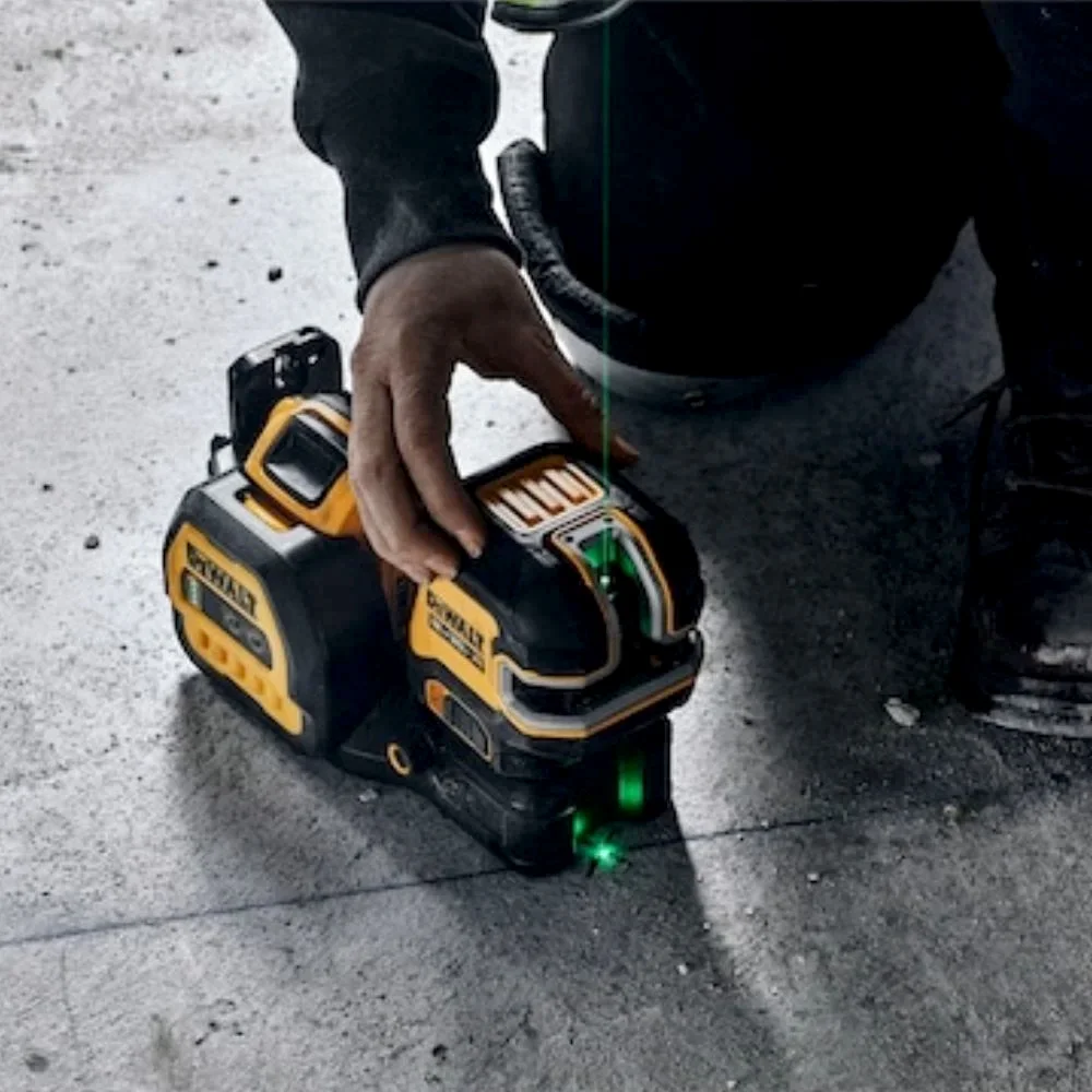 Nivel a Laser de Pontos e Linhas a Bateria 12/20V Verdes com Maleta Sem Carregador e Bateria 85M Dewalt DCLE34220GB