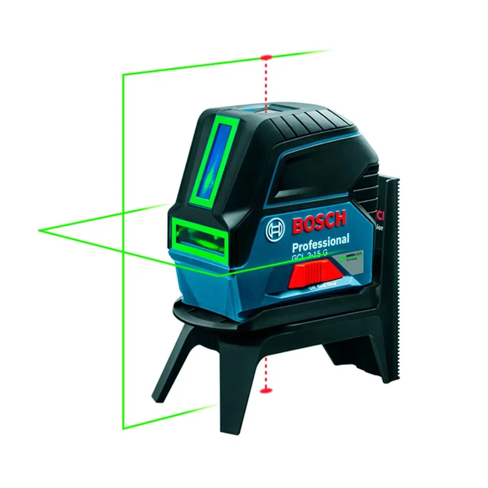 Nivel a Laser de Pontos e Linhas Cruzadas Verdes com Maleta 15M Bosch GCL2-15G