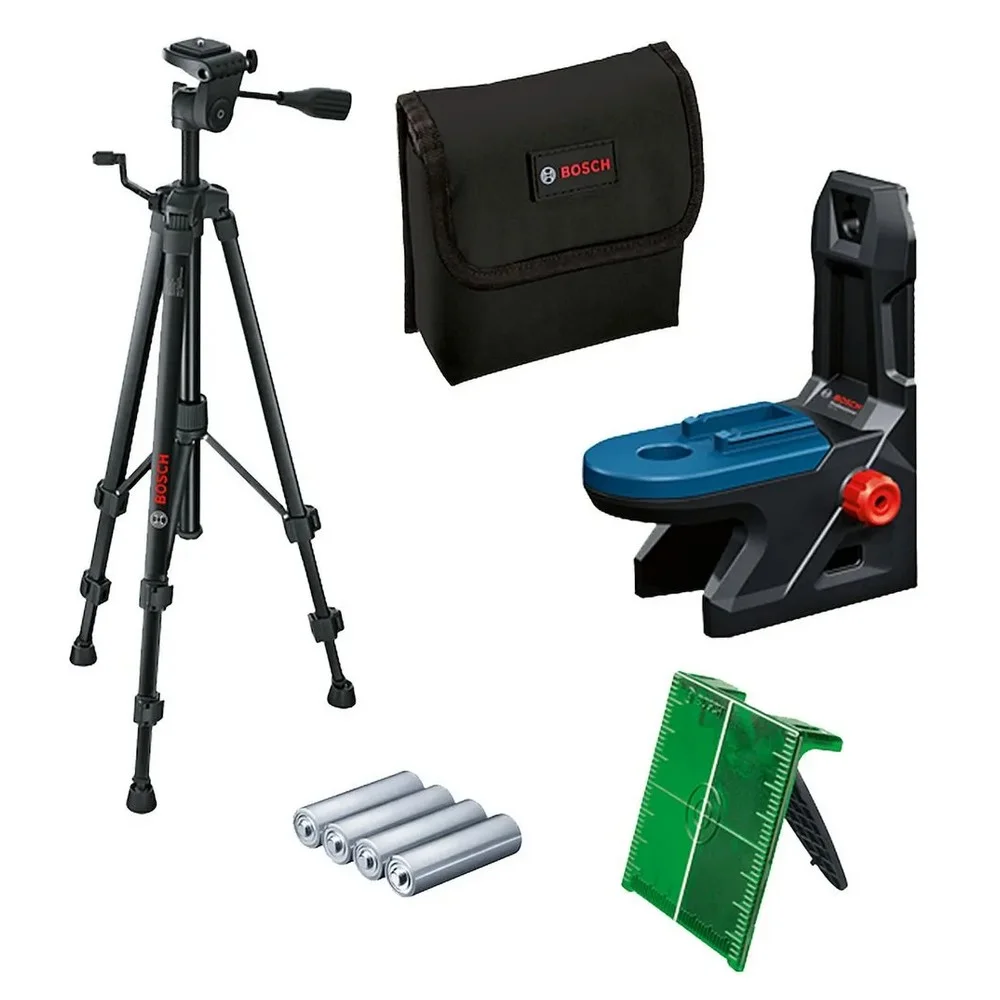 Nivel a Laser de Pontos e Linhas Cruzadas Verdes com Tripe 50M Bosch GCL 2-50 G
