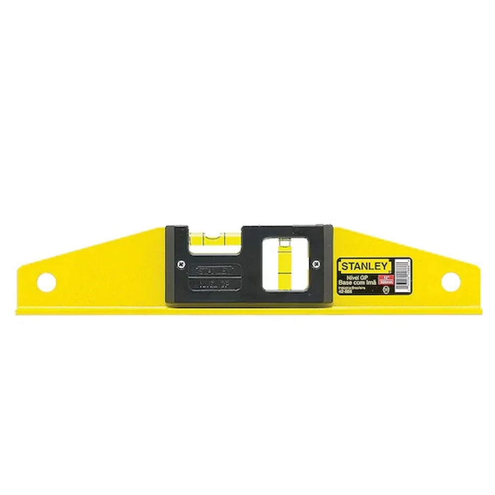 Nivel de Aluminio Base Magnetica 2 Bolhas 14" Stanley 42887S