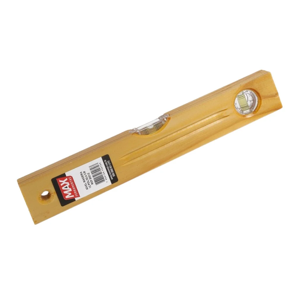 Nivel de Madeira com 2 Bolhas 12" Max 50012
