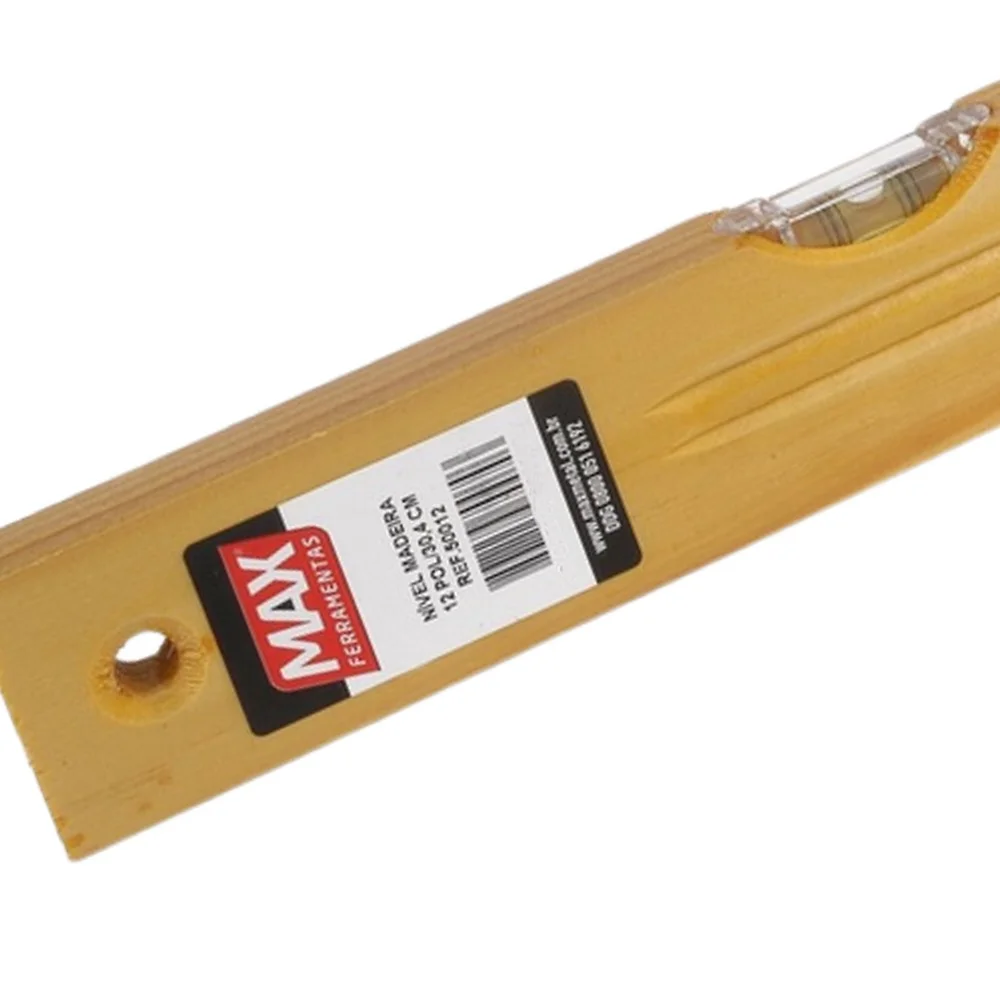 Nivel de Madeira com 2 Bolhas 12" Max 50012