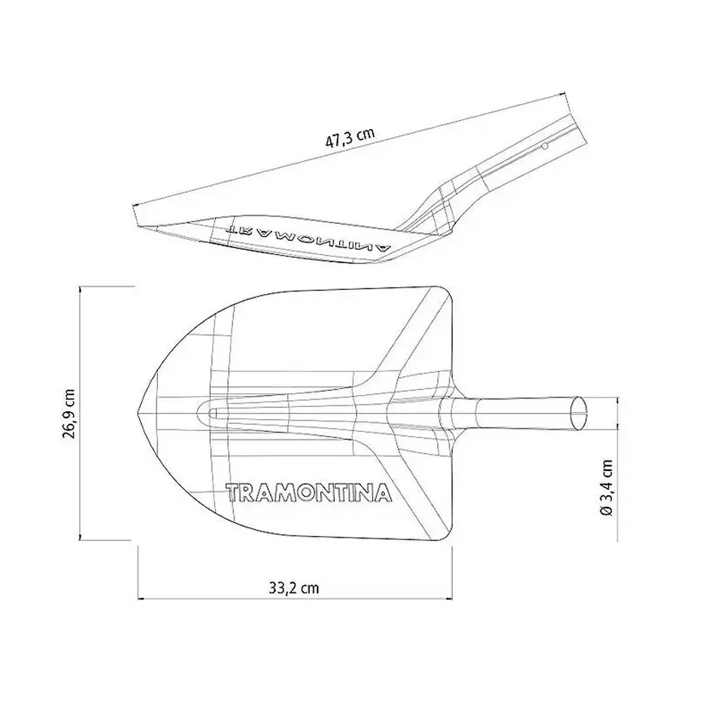 Pa de Bico Sem Cabo N2-269X332MM Tramontina 77460/034