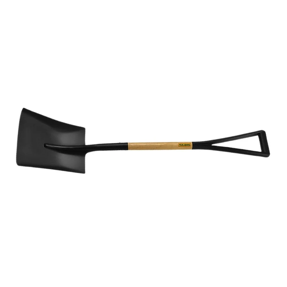 Pa Quadrada com Cabo Y de Madeira Punho Plastico Ajuntadeira Grande N4-275X330MM Paraboni 34066