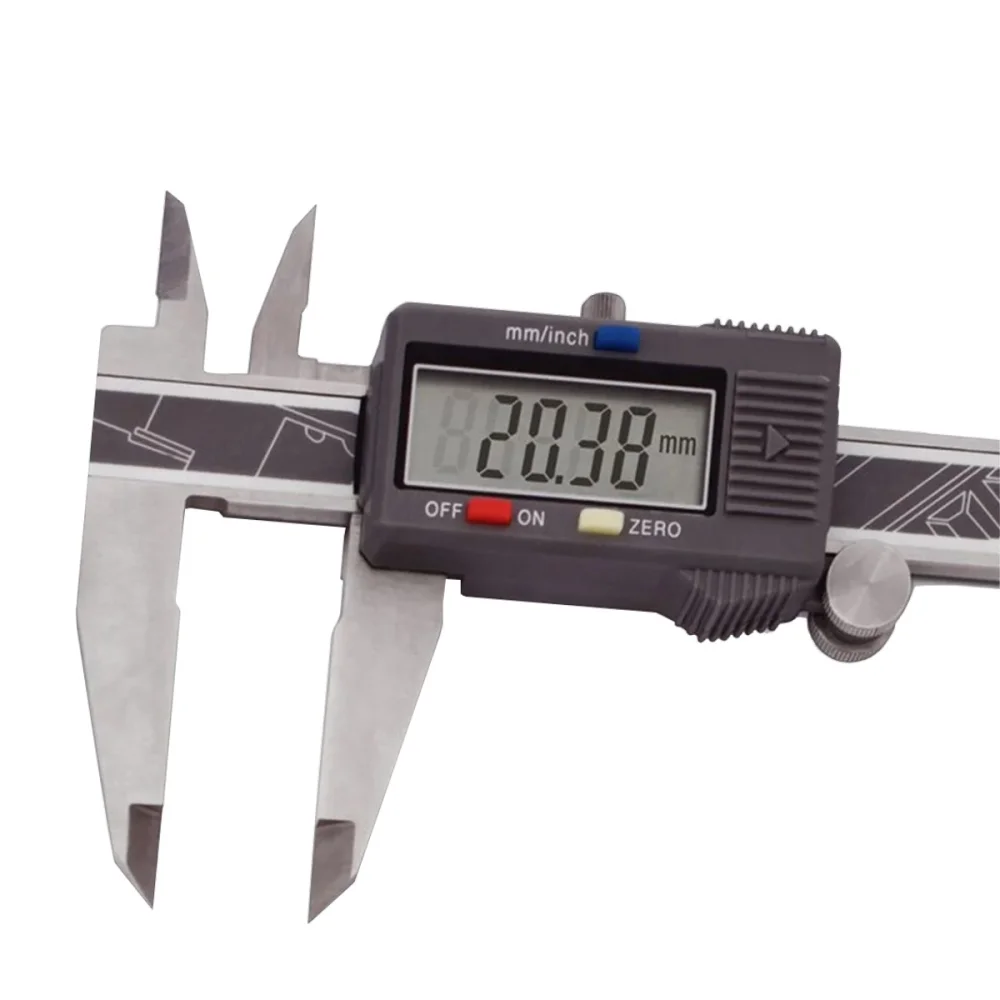 Paquimetro Digital Digitos Grandes Resolucao 0,01MM-.0005" 300MM-12" Kingtools 502300BL