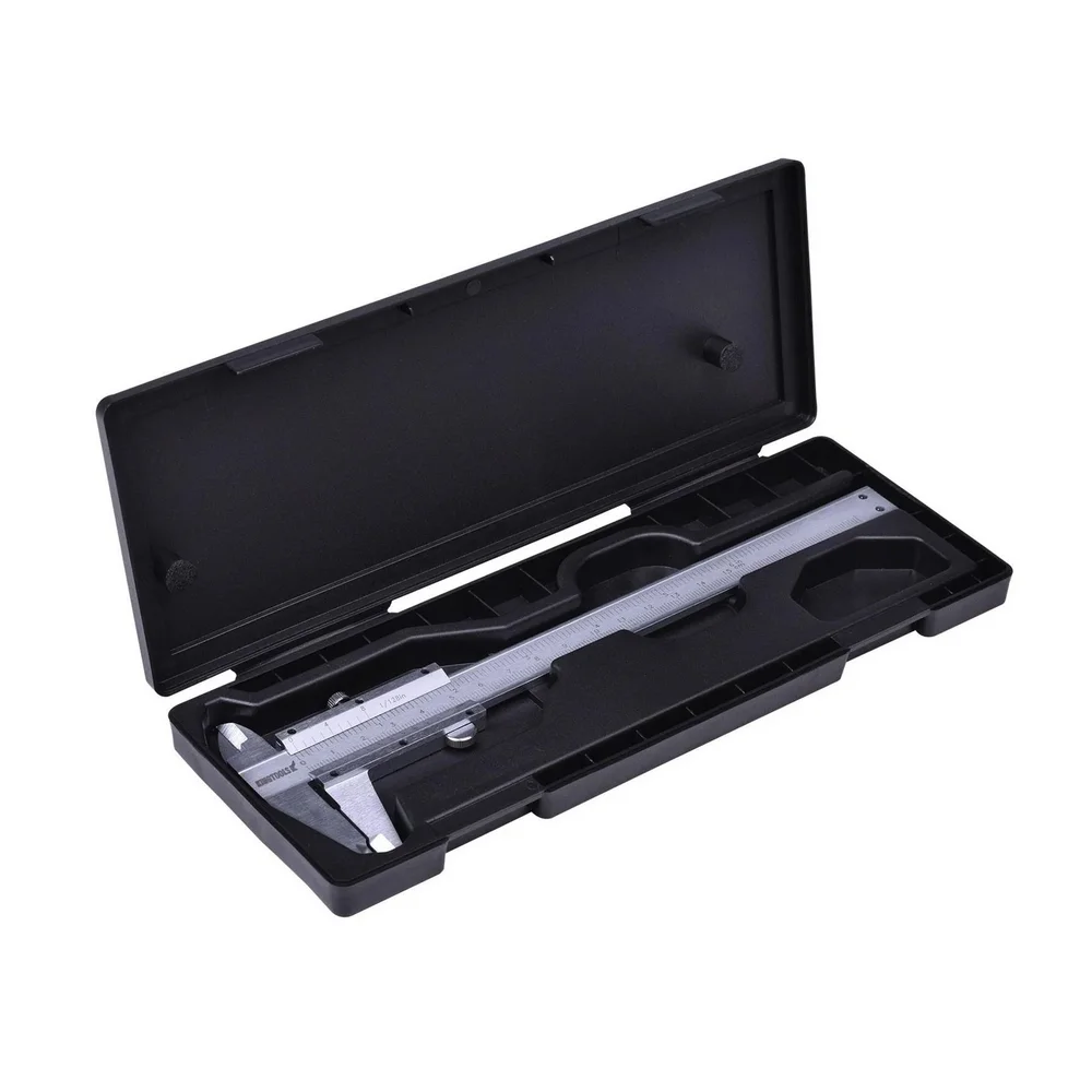 Paquimetro Universal Aco Carbono Graduacao 0,05MM-1/128" 200MM-8" Kingtools 500200