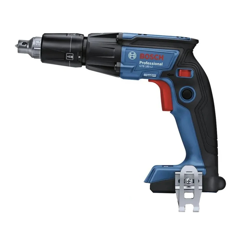 Parafusadeira a Bateria 18V Gesso e Drywall Brushless Sem Carregador e Bateria 1/4" Bosch GTB 185-LI