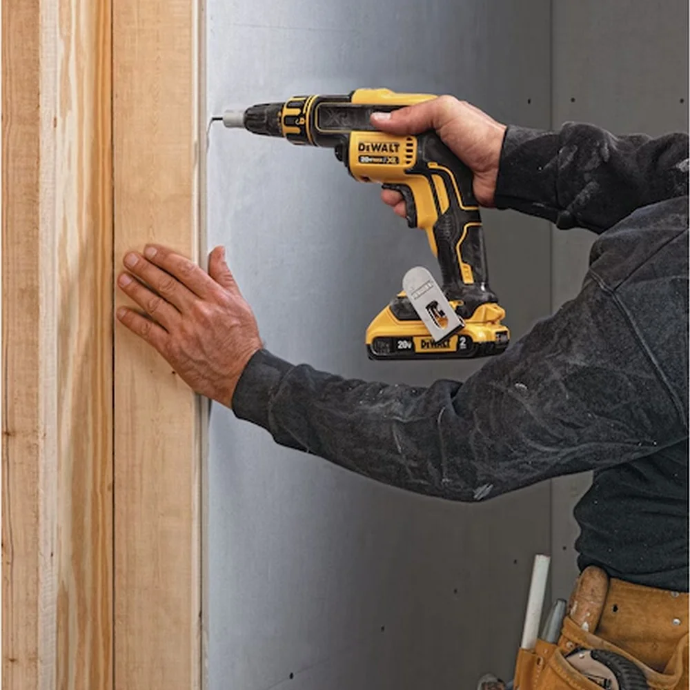 Parafusadeira a Bateria 20V Gesso e Drywall Brushless com Bolsa Carregador e 2 Baterias 2AH 1/4" 220V Dewalt DCF620D2-B2