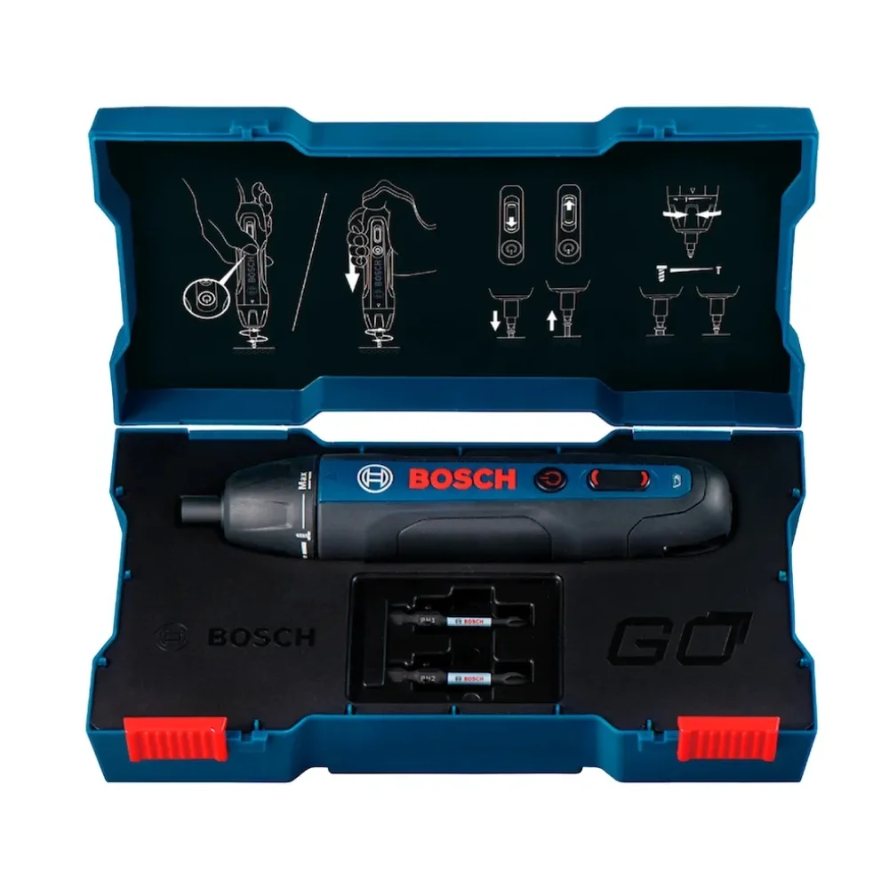Parafusadeira a Bateria 3,6V Acompanha Cabo USB Maleta 1/4" Bosch BOSCH GO