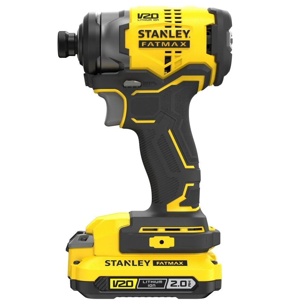 Parafusadeira de Impacto a Bateria 20V Max 180NM Brushless Maleta Carregador e 2 Baterias 2AH 1/4" Bivolt Stanley SBI810D2K-BR