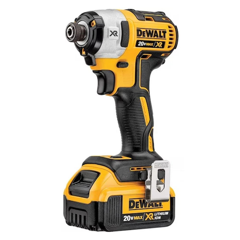 Parafusadeira de Impacto a Bateria 20V Max 205NM Brushless Maleta Carregador e 2 Baterias 4AH 1/4" 110V Dewalt DCF887M2-BR