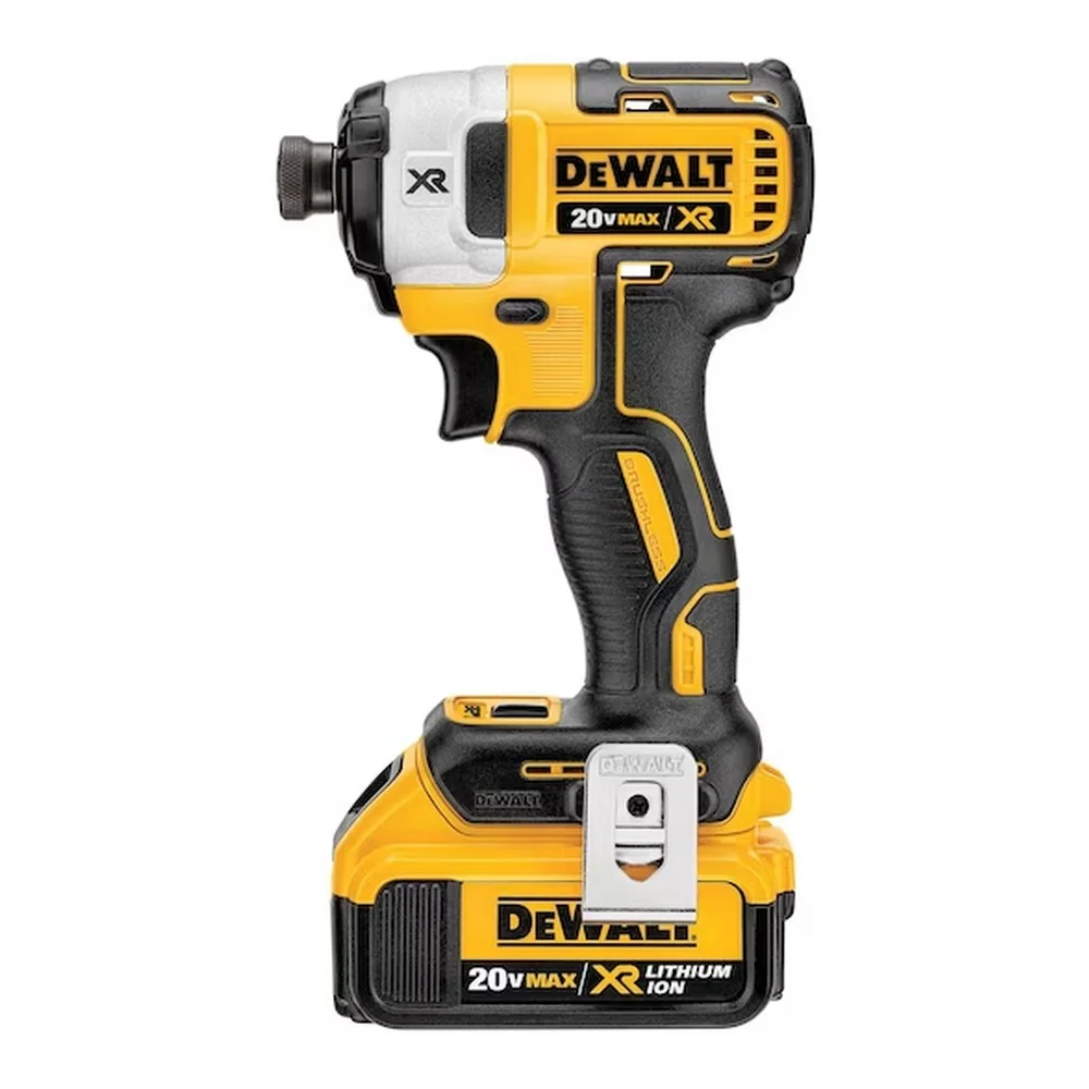 Parafusadeira de Impacto a Bateria 20V Max 205NM Brushless Maleta Carregador e 2 Baterias 4AH 1/4" 110V Dewalt DCF887M2-BR