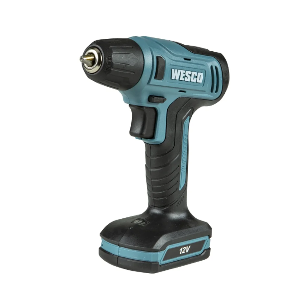 Parafusadeira Furadeira a Bateria 12V Com Maleta Carregador 1 Bateria 1,3AH e Acessorios 3/8" Bivolt Wesco WS2555K