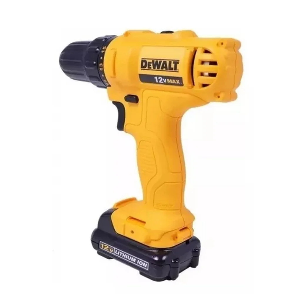 Parafusadeira Furadeira a Bateria 12V Max Com Carregador e 1 Bateria 3/8" Bivolt Dewalt DCD700LC1BR