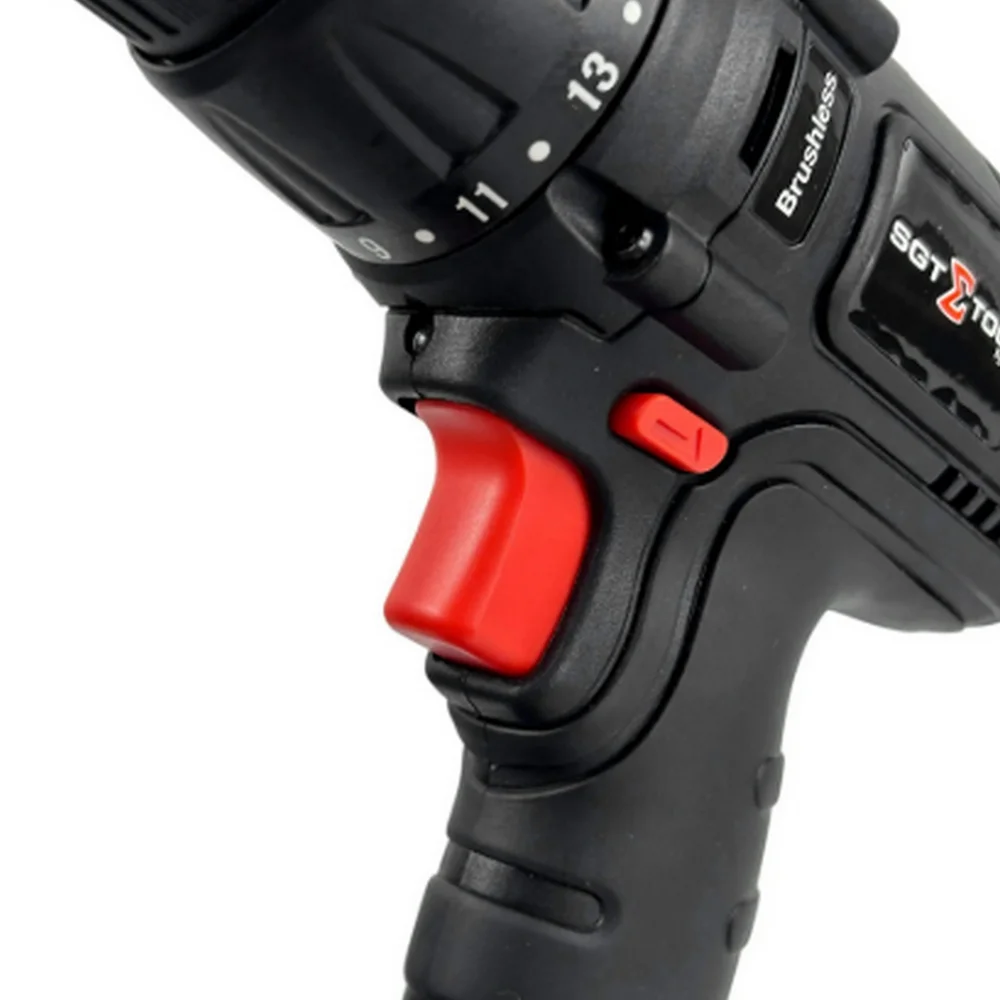 Parafusadeira Furadeira a Bateria 18V Com Brushless Maleta Carregador e 2 Baterias 4AH 1/2" Bivolt Sigma SGT-7130