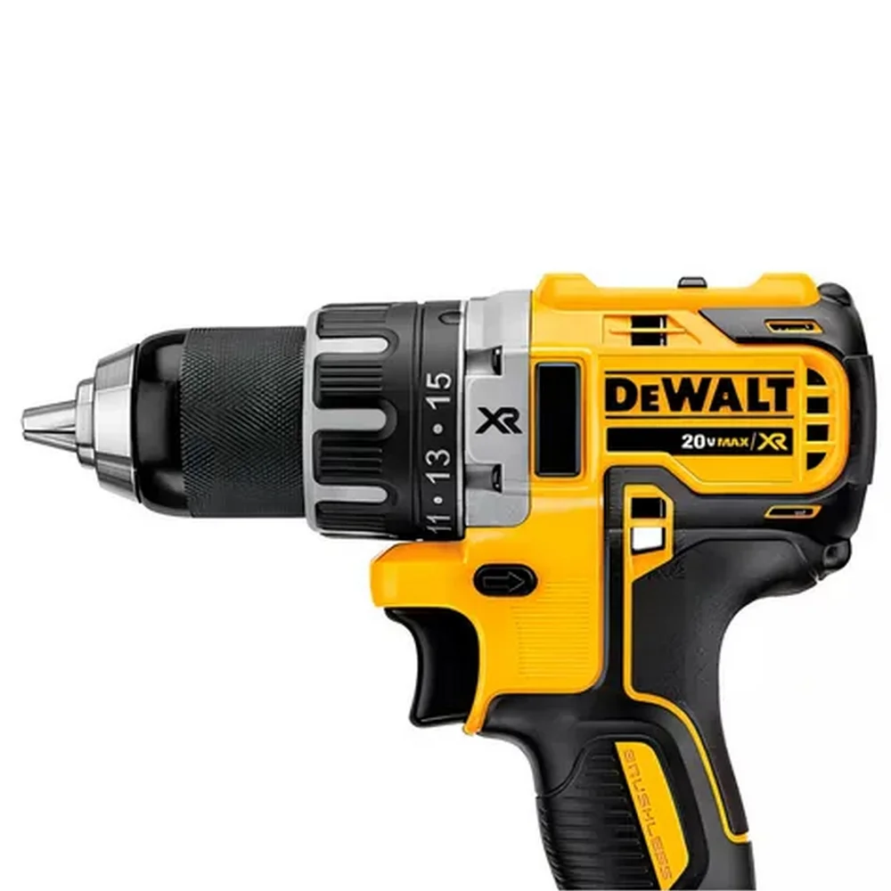 Parafusadeira Furadeira a Bateria 20V Max Brushless com Maleta Carregador e 2 Baterias 2AH 1/2" 220V Dewalt DCD791D2B2