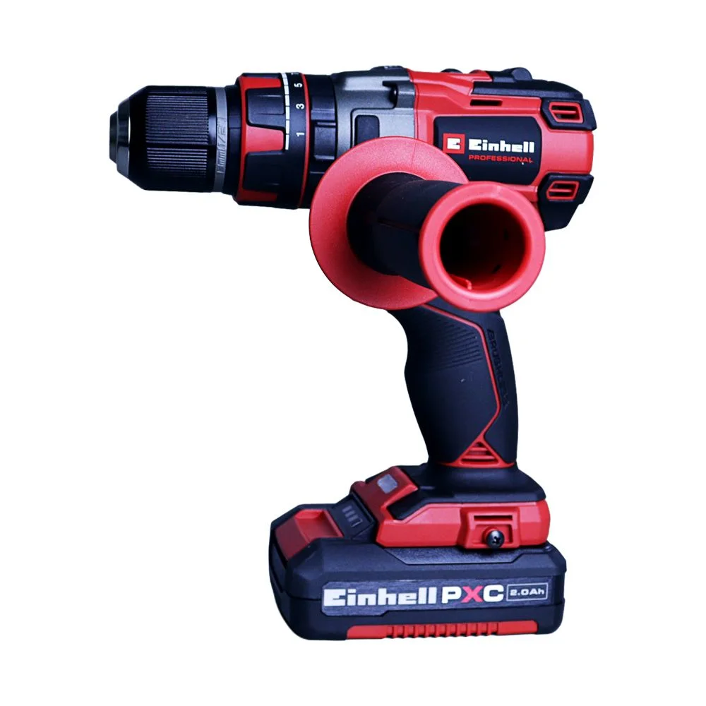 Parafusadeira Furadeira Impacto Bateria 18V Brushless com Maleta Carregador e 2 Baterias 2AH 1/2" Bivolt Einhell TP-CD 18/80LI
