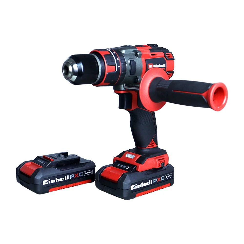 Parafusadeira Furadeira Impacto Bateria 18V Brushless com Maleta Carregador e 2 Baterias 2AH 1/2" Bivolt Einhell TP-CD 18/80LI